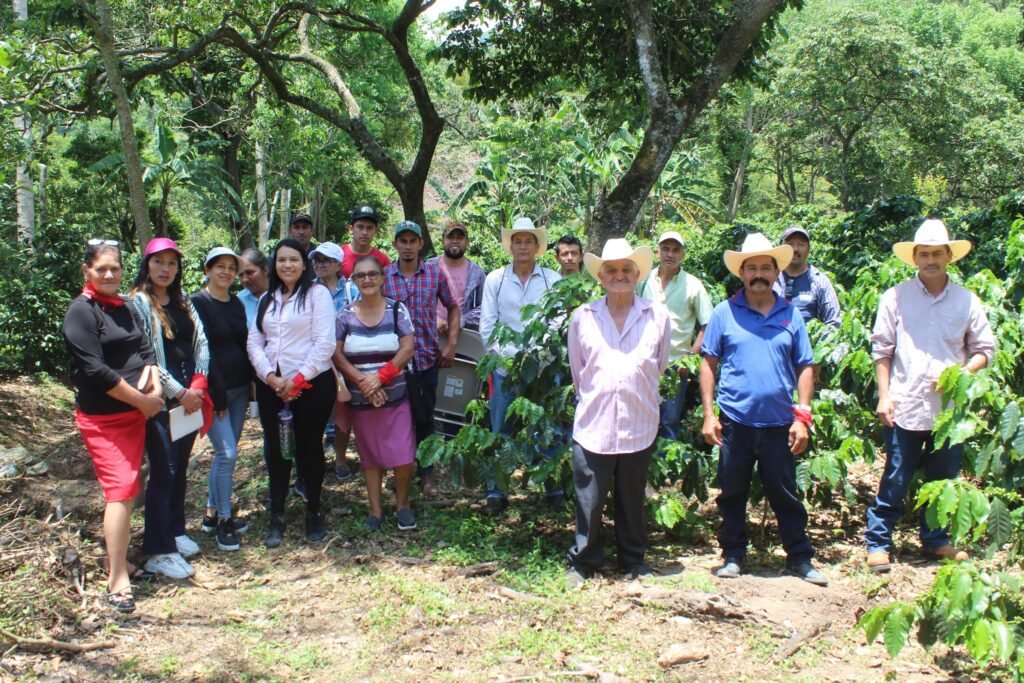 Afiliados de COCREBISTOL en dia de campo